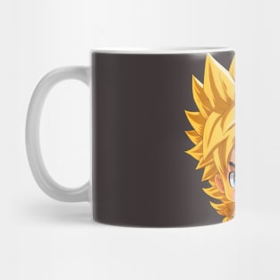 goku style martial artist miniature Mug